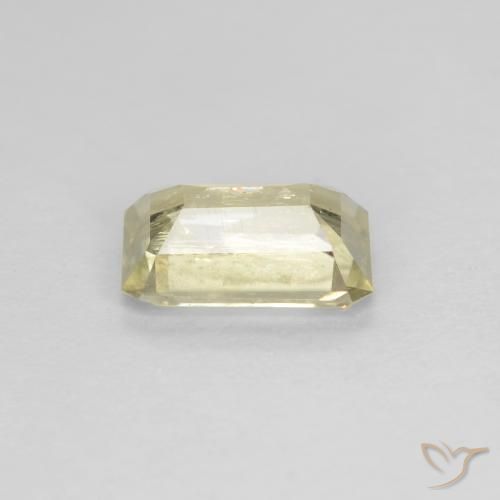 Diaspore Couleur Changeant Jaune clair naturelle Octogone / coupe Émeraude, 0.73 ct, VS-SI