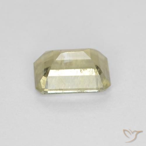 Diaspore Couleur Changeant Jaune pâle naturelle Octogone / coupe Émeraude, 0.76 ct, VS-SI