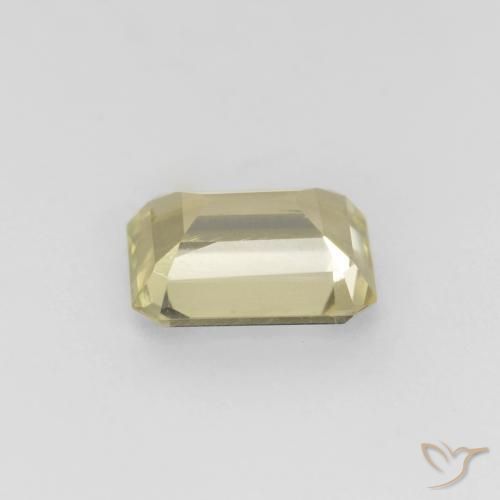 Diaspore Couleur Changeant Beige jaune naturelle Octogone / coupe Émeraude, 0.82 ct, VS