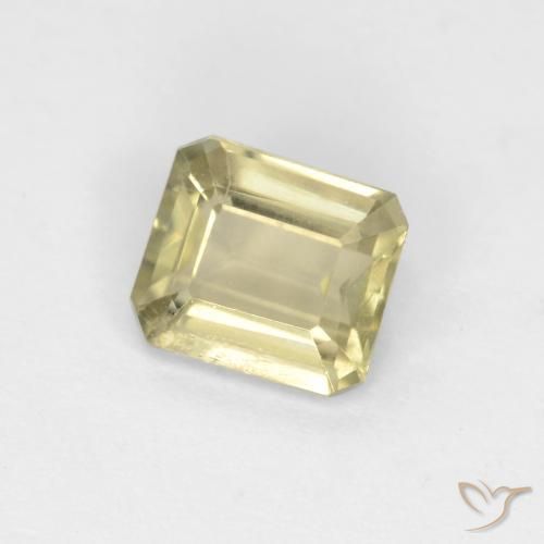 Diaspore Couleur Changeant Beige jaune naturelle Octogone / coupe Émeraude, 0.94 ct, VS