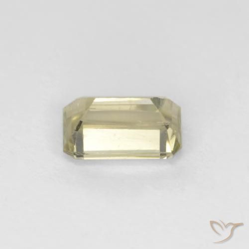 Diaspore Couleur Changeant Jaune très pâle naturelle Octogone / coupe Émeraude, 0.78 ct, VS