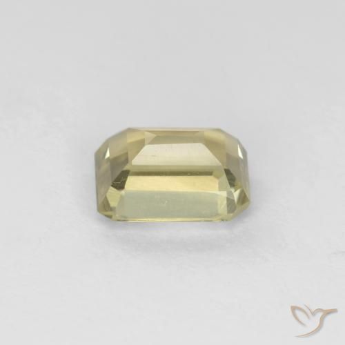 Diaspore Couleur Changeant Jaune très pâle naturelle Octogone / coupe Émeraude, 0.80 ct, VS