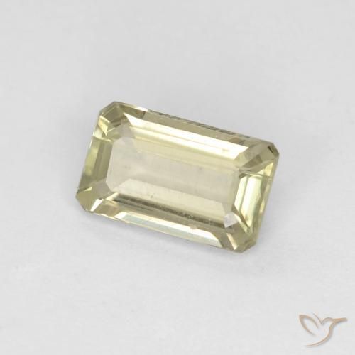 Diaspore Couleur Changeant Jaune très pâle naturelle Octogone / coupe Émeraude, 0.83 ct, VS