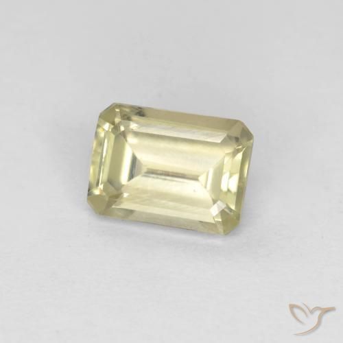 Diaspore Couleur Changeant Beige jaune naturelle Octogone / coupe Émeraude, 0.73 ct, VS