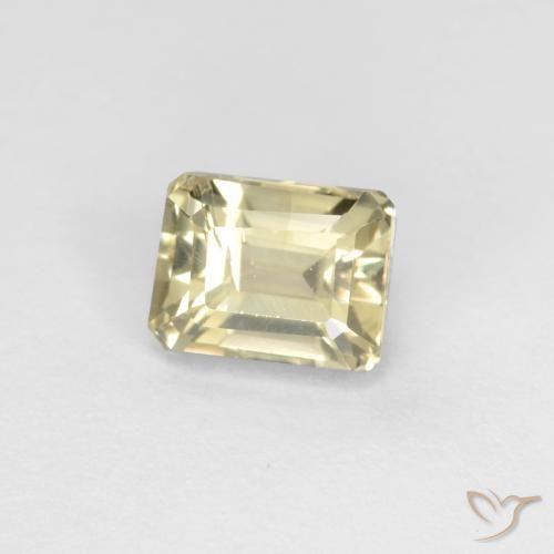 Diaspore Couleur Changeant Beige jaune naturelle Octogone / coupe Émeraude, 0.85 ct, VS