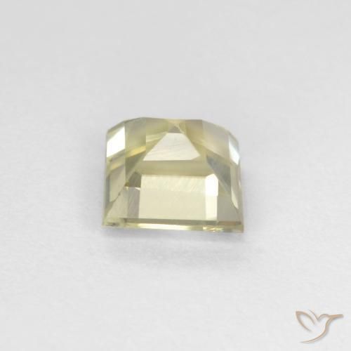 Diaspore Couleur Changeant Beige jaune naturelle Carré, 0.89 ct, VS