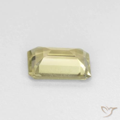 Diaspore Couleur Changeant Jaune très clair naturelle Octogone / coupe Émeraude, 0.85 ct, VVS-VS