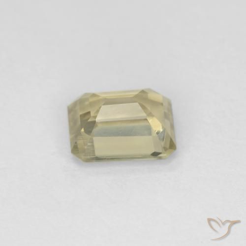 Diaspore Couleur Changeant Beige jaune naturelle Octogone / coupe Émeraude, 0.79 ct, VS