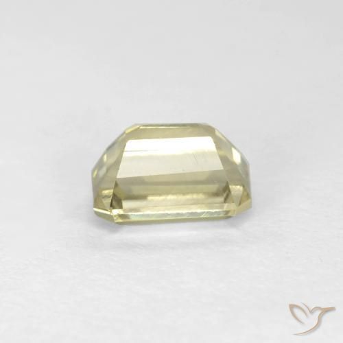 Diaspore Couleur Changeant Jaune très pâle naturelle Octogone / coupe Émeraude, 0.74 ct, VS