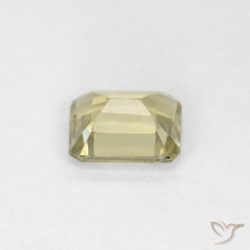 Diaspore Couleur Changeant Jaune très clair naturelle Octogone / coupe Émeraude, 0.77 ct, VS