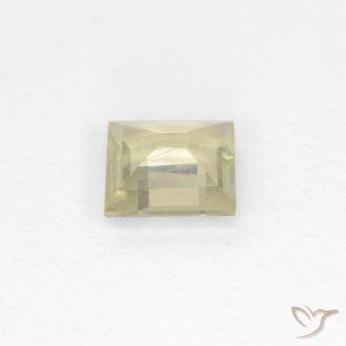 Diaspore Couleur Changeant Jaune pâle naturelle Carré, 0.59 ct, VS