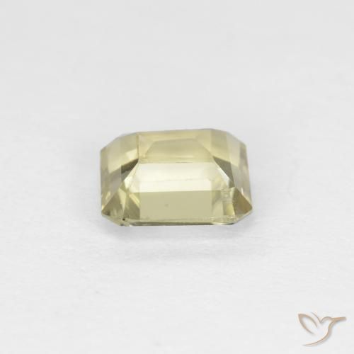 Diaspore Couleur Changeant Jaune très clair naturelle Octogone / coupe Émeraude, 0.80 ct, VS