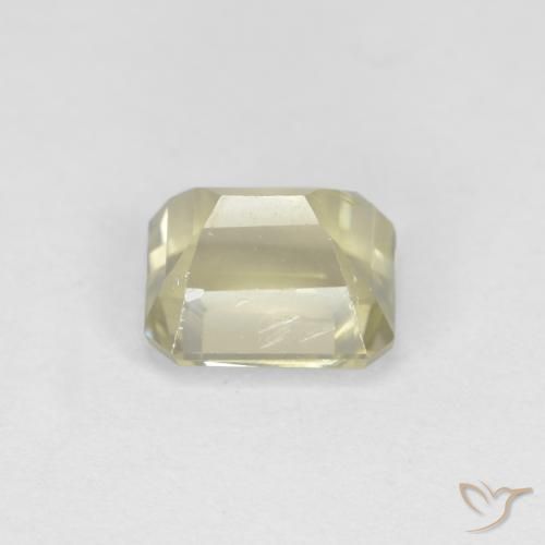 Diaspore Couleur Changeant Jaune clair naturelle Octogone / coupe Émeraude, 1.08 ct, VS