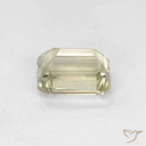Diaspore Couleur Changeant Jaune clair naturelle Octogone / coupe Émeraude, 1.16 ct, VS