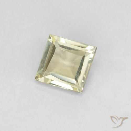 Diaspore Couleur Changeant Jaune clair naturelle Carré, 0.45 ct, VS