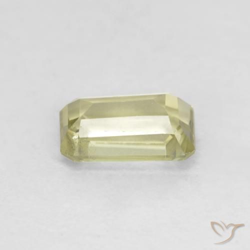 Diaspore Couleur Changeant Jaune clair naturelle Octogone / coupe Émeraude, 0.77 ct, VS