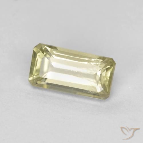 Diaspore Couleur Changeant Jaune moyen naturelle Octogone / coupe Émeraude, 0.76 ct, VS