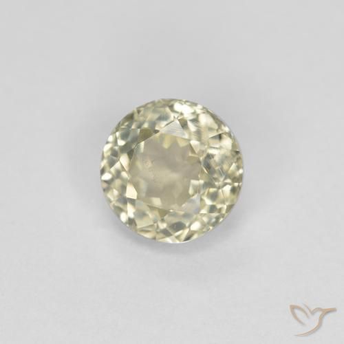 Diaspore Couleur Changeant Jaune pâle naturelle Tour, 0.74 ct, VS