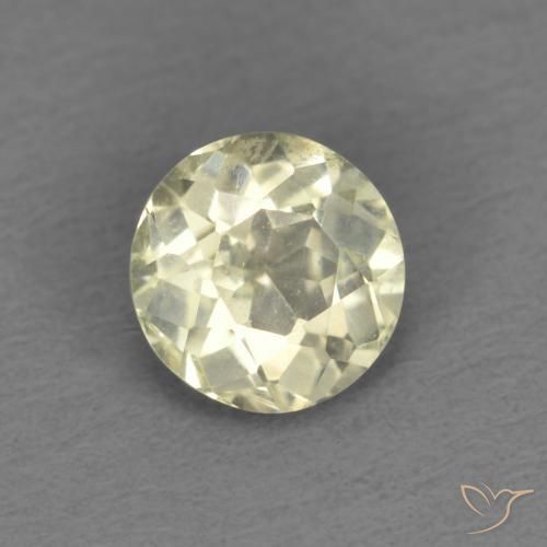 Diaspore Couleur Changeant Jaune très clair naturelle Tour, 0.45 ct, VS