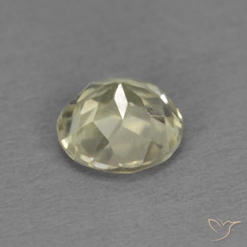 Diaspore Couleur Changeant Jaune très clair naturelle Tour, 0.45 ct, VS