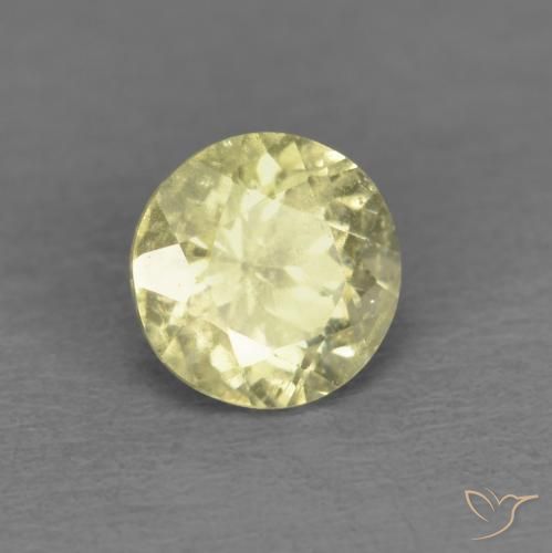 Diaspore Couleur Changeant Jaune clair naturelle Tour, 0.48 ct, VS