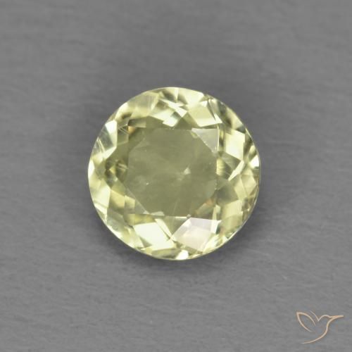 Diaspore Couleur Changeant Jaune clair naturelle Tour, 0.52 ct, VS