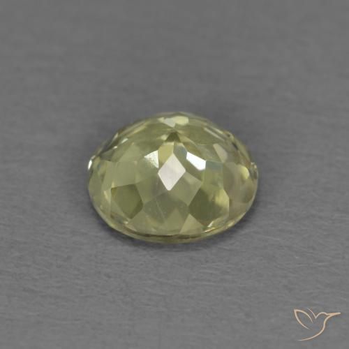 Diaspore Couleur Changeant Jaune clair naturelle Tour, 0.52 ct, VS