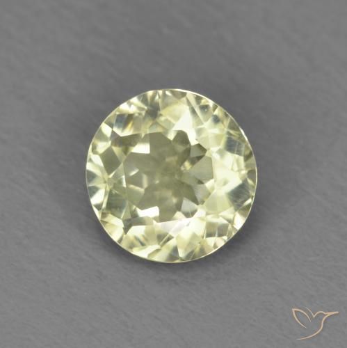 Diaspore Couleur Changeant Jaune clair naturelle Tour, 0.56 ct, VS