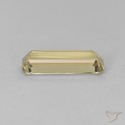 Diaspore Couleur Changeant Jaune clair naturelle Octogone / coupe Émeraude, 1.20 ct, VVS