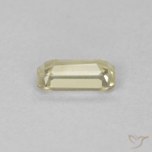 Diaspore Couleur Changeant Jaune clair naturelle Octogone / coupe Émeraude, 0.29 ct, VVS