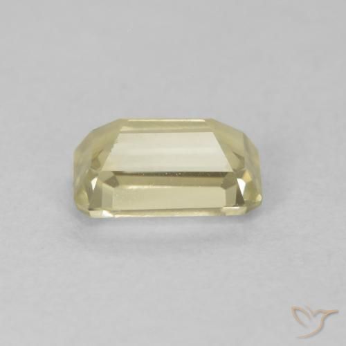 Diaspore Couleur Changeant Jaune clair naturelle Octogone / coupe Émeraude, 0.79 ct, VVS