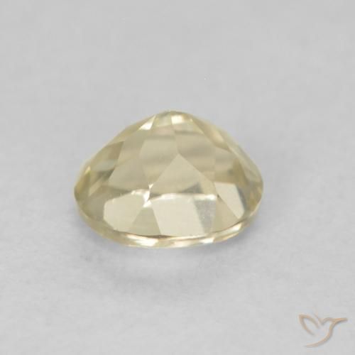 Diaspore Couleur Changeant Jaune clair naturelle ovale, 0.53 ct, VVS