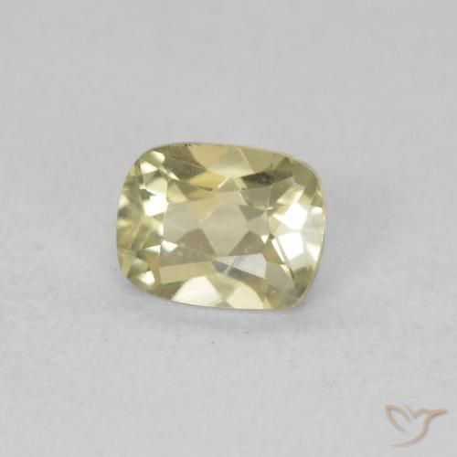 Diaspore Couleur Changeant Jaune très clair naturelle Coussin, 0.81 ct, VVS