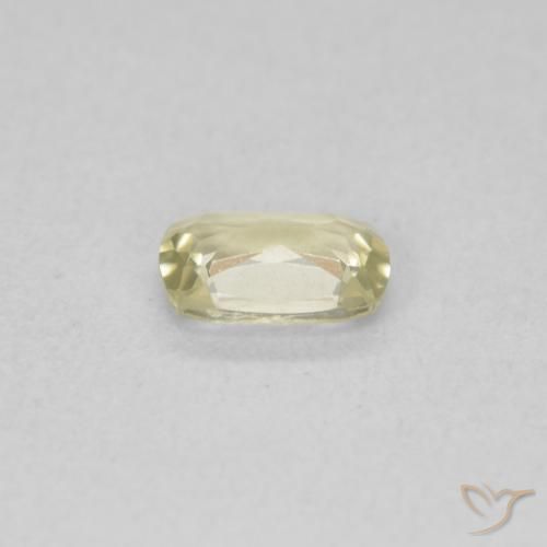 Diaspore Couleur Changeant Jaune clair naturelle Coussin, 0.45 ct, VVS