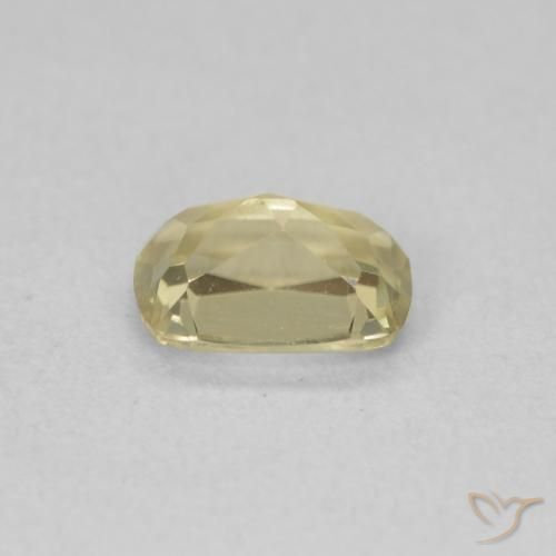 Diaspore Couleur Changeant Jaune clair naturelle Coussin, 0.89 ct, VVS