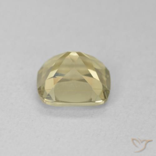 Diaspore Couleur Changeant Jaune pâle naturelle Coussin, 1.24 ct, VS
