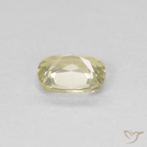 Diaspore Couleur Changeant Jaune clair naturelle Coussin, 0.44 ct, VVS