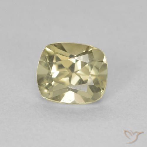 Diaspore Couleur Changeant Jaune clair naturelle Coussin, 0.60 ct, VVS-VS
