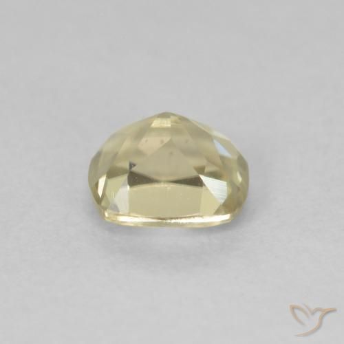 Diaspore Couleur Changeant Jaune clair naturelle Coussin, 0.60 ct, VVS-VS