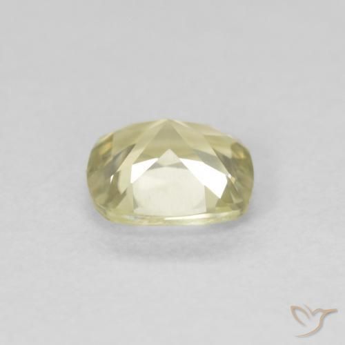 Diaspore Couleur Changeant Jaune clair naturelle Coussin, 0.57 ct, VVS