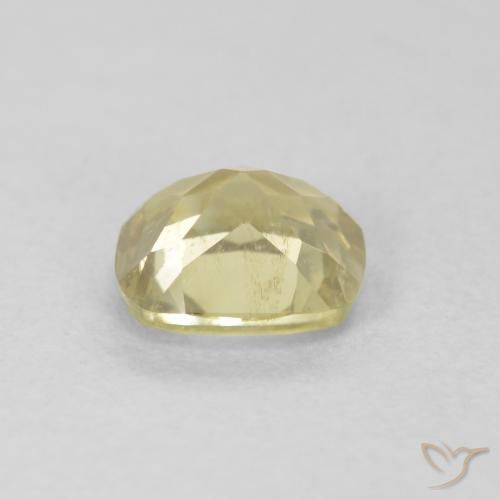 Diaspore Couleur Changeant Jaune clair naturelle Coussin, 0.71 ct, VS