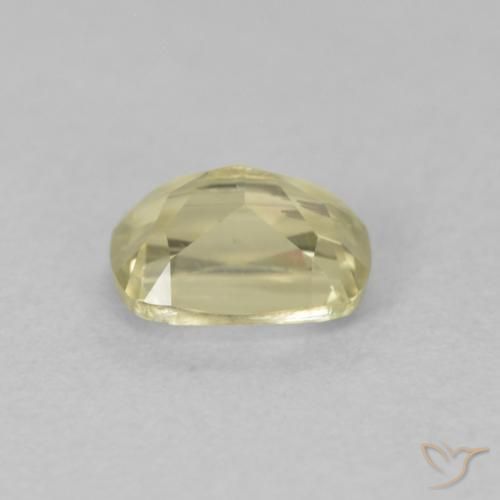 Diaspore Couleur Changeant Jaune clair naturelle Coussin, 0.66 ct, VS