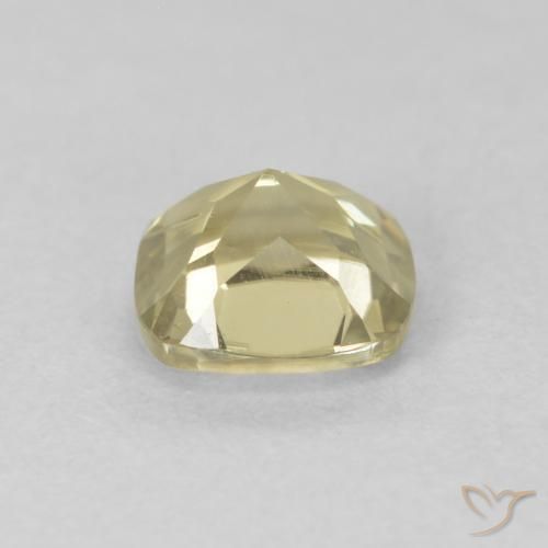 Diaspore Couleur Changeant Jaune clair naturelle Coussin, 0.87 ct, VS