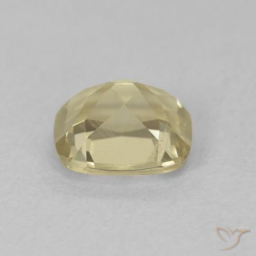 Diaspore Couleur Changeant Jaune pâle naturelle Coussin, 0.86 ct, VS