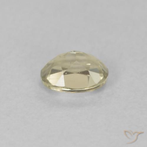 Diaspore Couleur Changeant Beige jaune naturelle ovale, 0.33 ct, VS