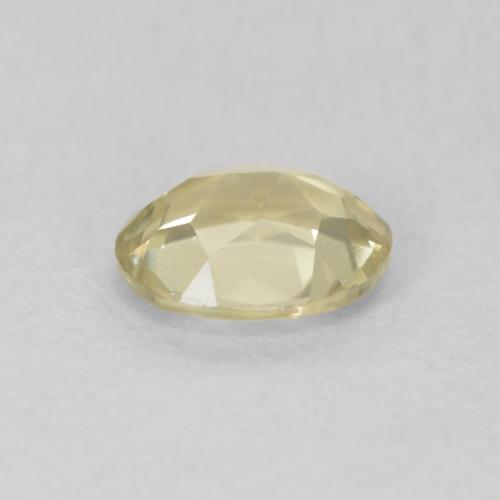 Diaspore Couleur Changeant Jaune très clair naturelle ovale, 0.41 ct, VS