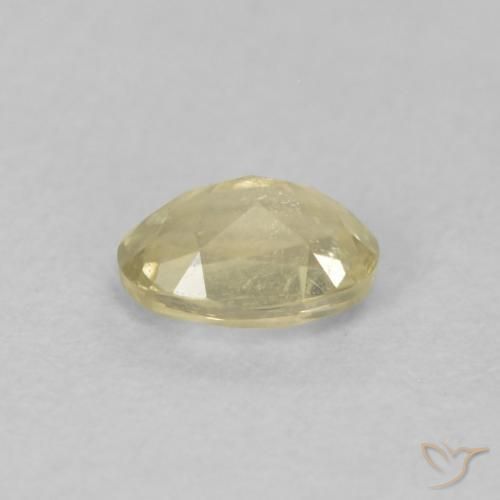 Diaspore Couleur Changeant Jaune clair naturelle ovale, 0.36 ct, VS