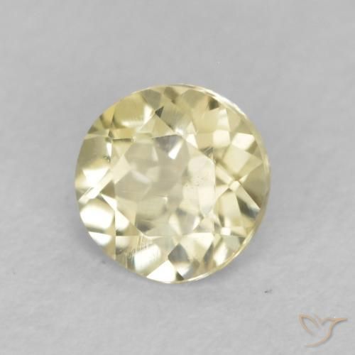 Diaspore Couleur Changeant Jaune clair naturelle Tour, 0.31 ct, VVS-VS