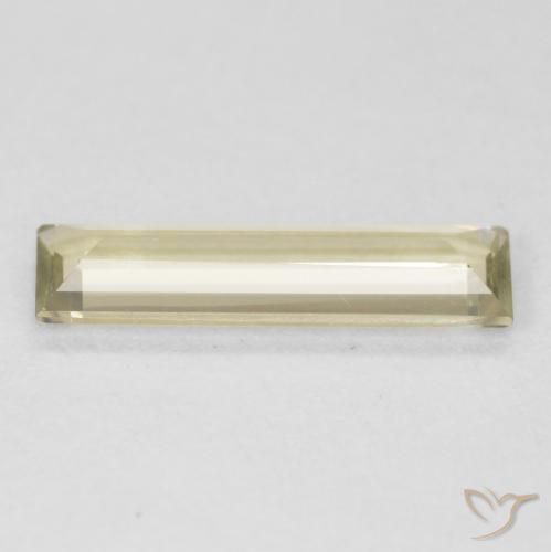 Diaspore Couleur Changeant Jaune clair naturelle Baquette, 0.93 ct, VVS-VS