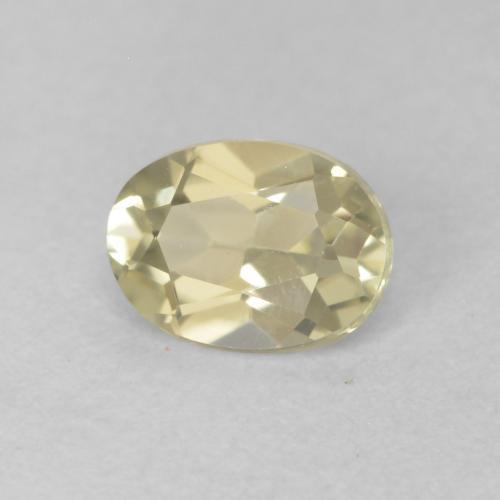 Diaspore Couleur Changeant Jaune moelleux naturelle ovale, 0.46 ct, VVS-VS